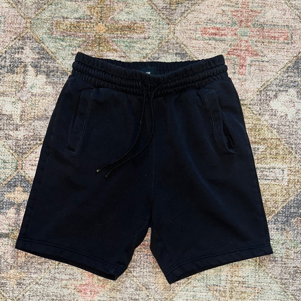 H&M Black Athletic Shorts with Relaxed Fit